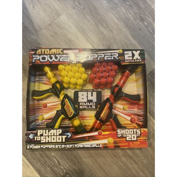 Hog Wild Atomic Power Popper Launcher Battle Pack with 84 Sponge Balls - Picture 1 of 8